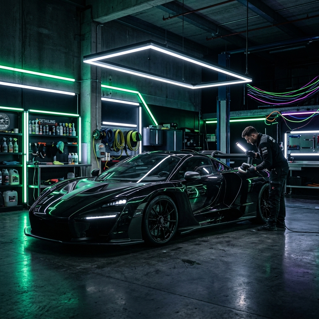 Show car detailing studio